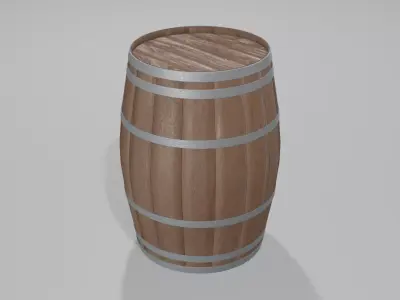 Heavy Toasted Hogshell Barrel 3D model