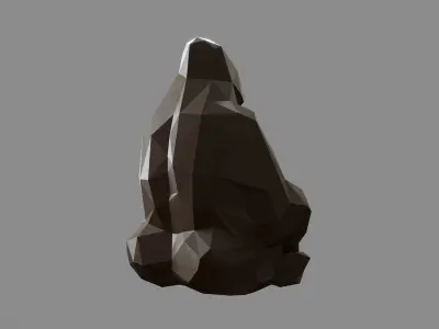 Lowpoly Gorilla 3D model