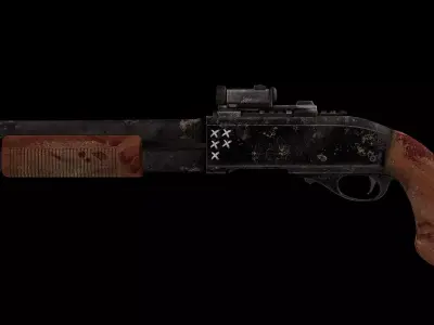 Zombie Shotgun 3D model