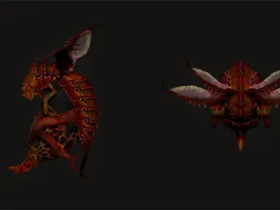 Insects family pack Zbrush models 3D model