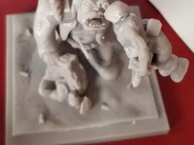 Ork Warboss 3D print model