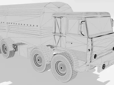 KAMAZ 53501 Russian Truck 3D model
