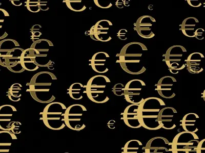Euro currency sign 3D model