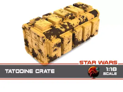 Tatooine Crate 1-18 scale Kenner Hasbro 3D print model