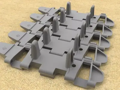 Crawler belt 3D model