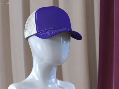 Classic Baseball Cap 3D model