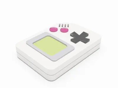 Game Boy Pocket 3D model