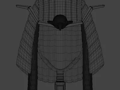 Pharaoh Eagle Hat 03 - SciFi Character Design Low-poly 3D model Low-poly 3D model