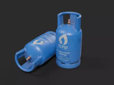 Indonesian LPG -12 kg  Low-poly 3D model