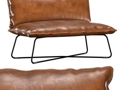 Double armchair 3D model