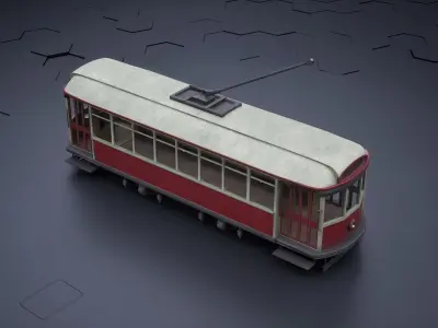 Old Tram 3D model