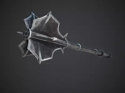 Medieval Mace Low-poly 3D model get