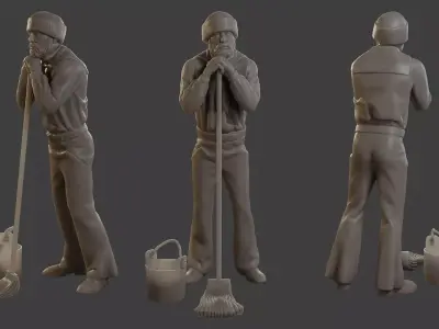 1900 Antartic Sailor ANS1 014 3D print model