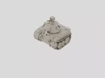 Tracked Heavy Assault Tank for 3D print 3D model