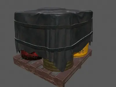 Military Material  Low-poly 3D model