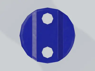 Plastic Tight Head Drum 01 30L Low-poly 3D model
