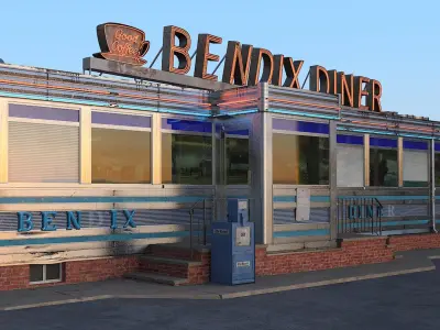 Bendix Diner Fast Food 3D model