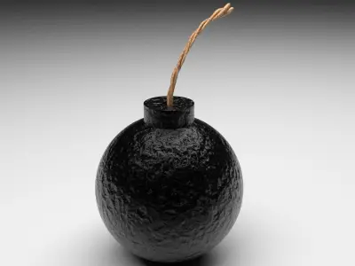 Round Bomb 3D model