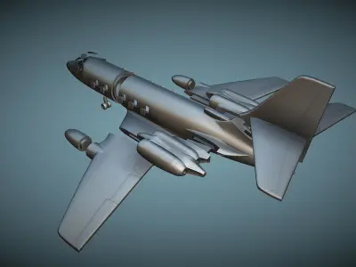 Lockheed C-140 JetStar - 3D Printable Model 3D print model
