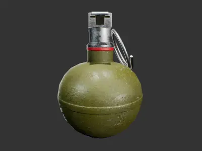 M33 Frag Grenade Low-poly 3D model