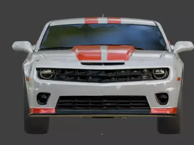 Modern Sport Muscle Car 3D Model V01 Low-poly 3D model