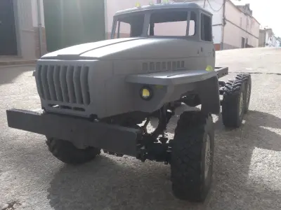 6x6 truck rc crawler car hard body 3D print model