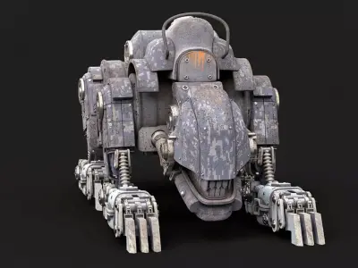 Sci-Fi Quadruped Robot 3D model