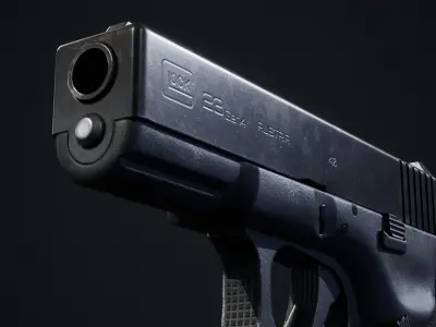 Glock Low-poly 3D model