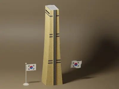 63 Building Seoul Korea 3D model