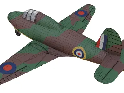 Gloster E2839 Low-poly 3D model