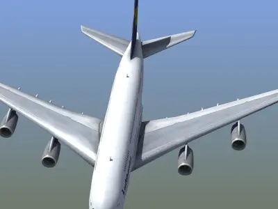 A380 Passenger Aircraft 3D model