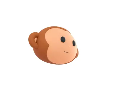 Prop144 Monkey Head 3D model