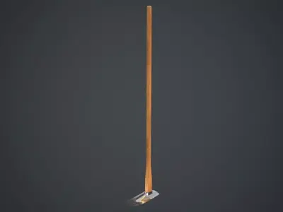Hoe 2A Low-poly 3D model