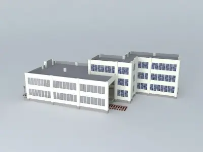 Train Station Free 3D model get