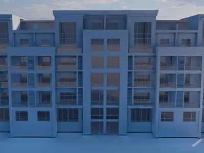 Highrise Building 07 3D model