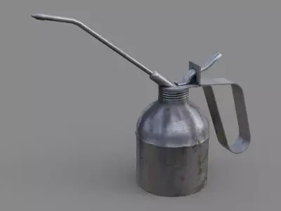 Oil Can 2B Low-poly 3D model