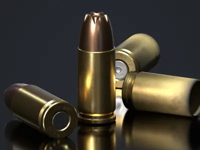 9MM Ammo Pack Low-poly 3D model