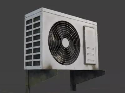 Air Conditioner Outdoor Unit Asset Pack Free 3D model