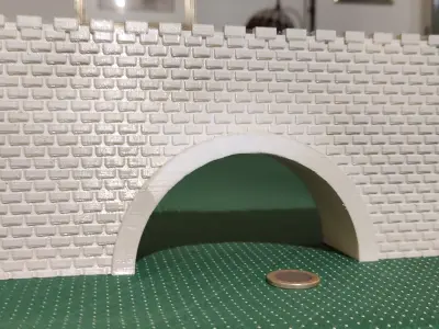 Model of Brick Train Bridge 3D print model
