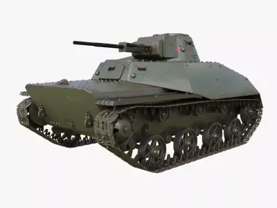 Tank T 40 Mental ray 3D model