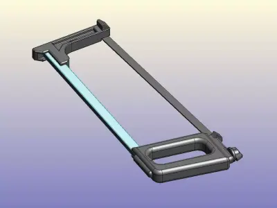 Hacksaw cutting tool with handle Free 3D model