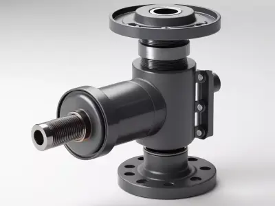Industrial Valve Flange Assembly 3D model