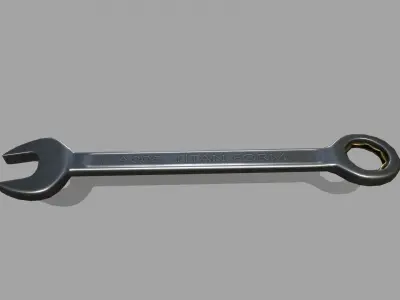 wrench Low-poly 3D model 18