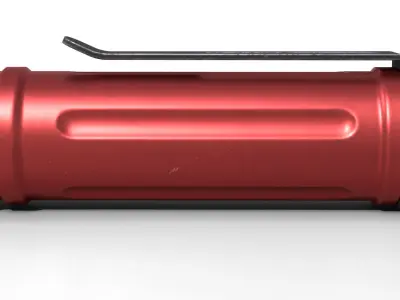 Flashlight peli 1910 Low-poly 3D model