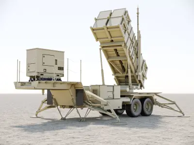 Patriot Missile Launcher MIM-104 3D model