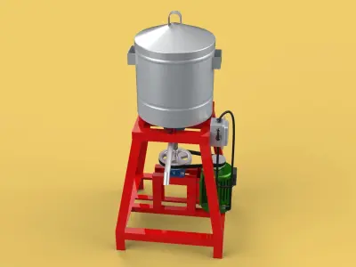 SPINNER MACHINE DEHYDRATOR DRAINER FILTER FOOD CENTRIFUGAL DRYER 3D model