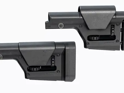 AR 15 Stock Magpul PRS Low-poly 3D model
