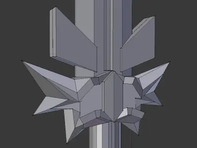 Golden Ancient Sword 3D model
