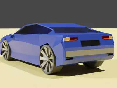 avto car Free low-poly 3D model