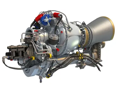 Aircraft Jet Engines 3D Model Collection